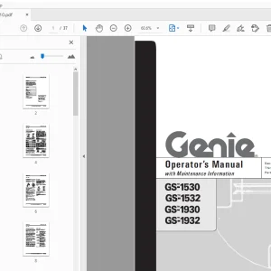 Genie GS-1530 GS-1532 GS-1930 GS-1932 Operator's Manual - PDF