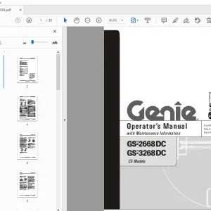 Genie GS-2668 DC GS-3268 DC CE Models Operator’s Manual - PDF