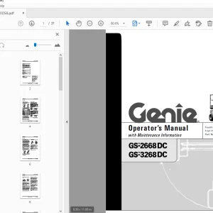 Genie GS-2668 DC GS-3268 DC Operator’s Manual 1000058 - PDF