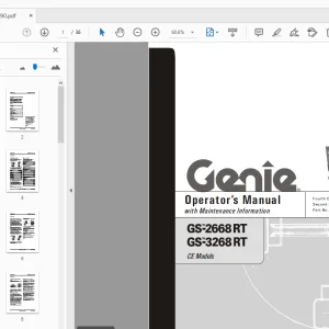 Genie GS-2668 RT GS-3268 RT CE Models Operator’s Manual - PDF