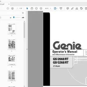 Genie GS-2668 RT GS-3268 RT CE Models Operator's Manual - PDF