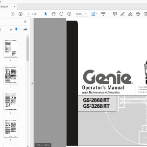 Genie GS-2668 RT GS-3268 RT Operator’s Manual - PDF