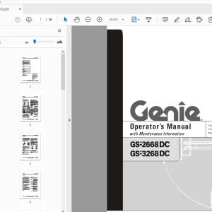 Genie GS-2668DC GS-3268DC Operator's Manual 82750 - PDF DOWNLOAD