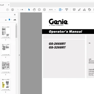 Genie GS-2668RT GS-3268RT Operator's Manual 133534 - PDF