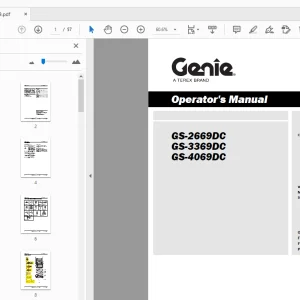 Genie GS-2669DC GS-3369DC GS-4069DC Operator's Manual - PDF DOWNLOAD