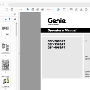 Genie GS-2669RT GS-3369RT GS-4069RT Operator's Manual - PDF
