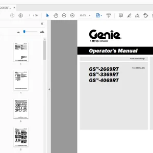 Genie GS-2669RT GS-3369RT GS-4069RT Operator's Manual (229831GT) - PDF