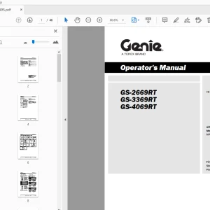 Genie GS-2669RT GS-3369RT GS-4069RT Operator's Manual - PDF
