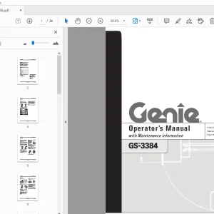 Genie GS-3384 Operator’s Manual 82206 - PDF DOWNLOAD