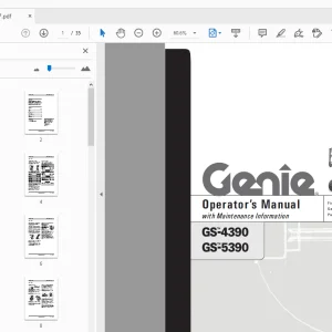 Genie GS-4390 GS-5390 Operator's Manual 62747 - PDF DOWNLOAD