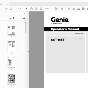 Genie GS-4655 Operator's Manual 1294976GT - PDF DOWNLOAD