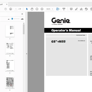 Genie GS-4655 Operator's Manual 1294977 - PDF