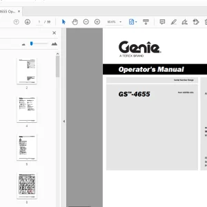 Genie GS-4655 Operator Manual 1294978 PDF Download
