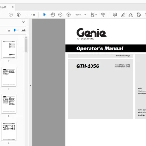 Genie GTH-1056 Operator's Manual 1255820 - PDF DOWNLOAD