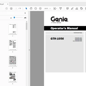 Genie GTH-1056 Operator's Manual 1267189 - PDF DOWNLOAD