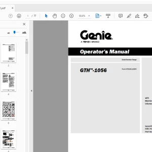 Genie GTH-1056 Operator's Manual 1281112GT - PDF DOWNLOAD