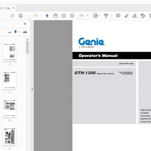 Genie GTH-1256 (Deutz Tier 4 Final) Operator’s Manual - PDF