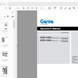 Genie GTH-1256 (Perkins Tier 4i) GTH-1256 (Deutz Tier 4i) Operator's Manual - PDF