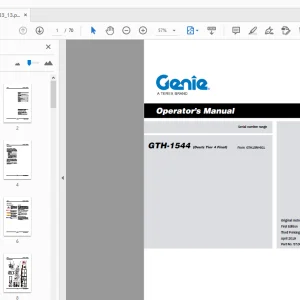 Genie GTH-1544 (Deutz Tier 4 Final) Operator’s Manual - PDF