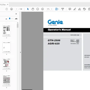 Genie GTH-2506 AGRI-625 Operator's Manual 57.0009.0413_22 - PDF