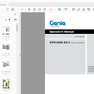 Genie GTH-2506 AU.3 Operator’s Manual - PDF DOWNLOAD