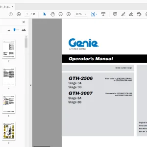 Genie GTH-2506 Stage 3A Stage 3B GTH-3007 Stage 3A Stage 3B Operator’s Manual - PDF
