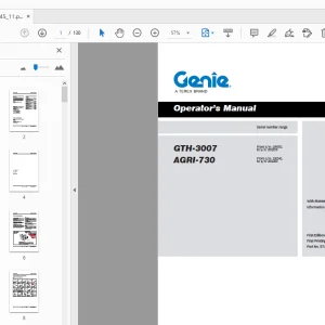 Genie GTH-3007 AGRI-730 Operator’s Manual 57.0009.0445_11 - PDF