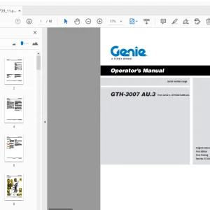 Genie GTH-3007 AU.3 Operator's Manual 57.0009.0739_11 - PDF
