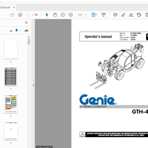 Genie GTH-4013 Operator's Manual 57.0007.0200 - PDF