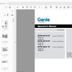 Genie GTH-4016 R GTH-4018 R GTH-5021 R (Stage 3A/3B) Operator’s Manual - PDF