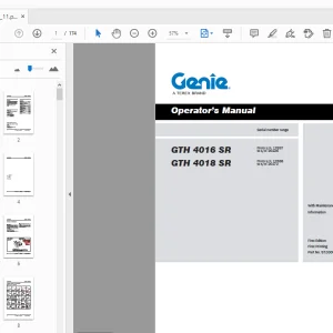 Genie GTH 4016 SR GTH 4018 SR Operator’s Manual - PDF DOWNLOAD