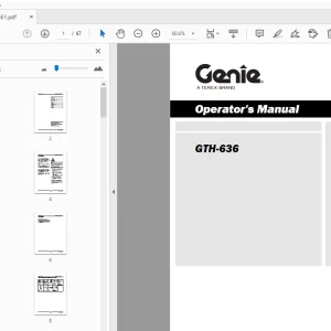 Genie GTH-636 Operation Manual 1257761 PDF Download