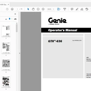 Genie GTH-636 Operator's Manual 1286012GT - PDF DOWNLOAD