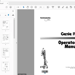 Genie IWP Operation Manual 31064 PDF Download