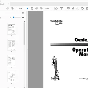 Genie IWP Operation Manual 33425 PDF