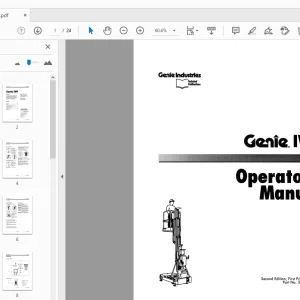 Genie IWP Operator Manual 33425 PDF Download
