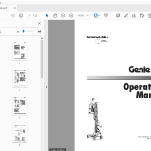 Genie IWP Operation Manual 35054 PDF