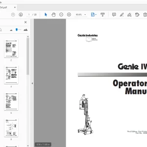 Genie IWP Operator Manual 35054 PDF Download
