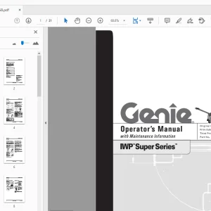 Genie IWP Super Series Operator's Manual 145358 - PDF