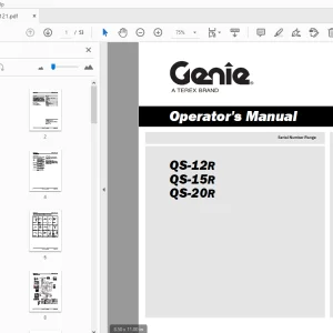 Genie QS-12R QS-15R QS-20R Operator's Manual 227121 - PDF