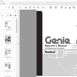 Genie Runabout Operator's Manual 72129 - PDF