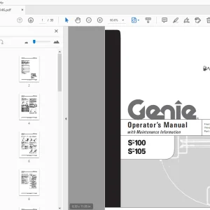 Genie S-100 S-105 Operator’s Manual 72146 - PDF DOWNLOAD