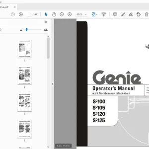 Genie S-100 S-105 S-120 S-125 Operator’s Manual 1000255 - PDF DOWNLOAD