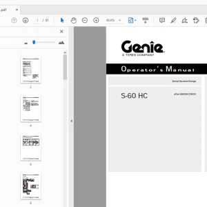 Genie S-60 HC Operator’s Manual 114302 - PDF DOWNLOAD