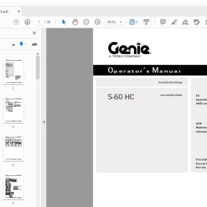 Genie S-60 HC Operator’s Manual 114303 - PDF DOWNLOAD