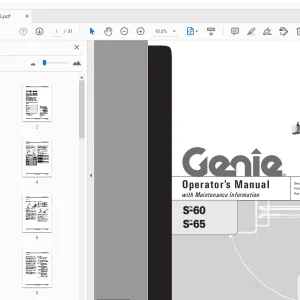 Genie S-60 S-65 Operator’s Manual 43648 - PDF DOWNLOAD