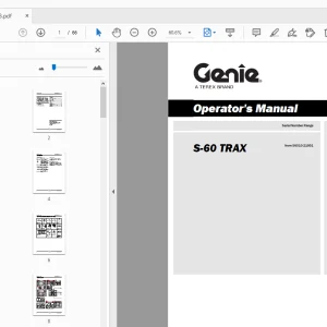 Genie S-60 Trax Operation Manual T107103 - PDF Download