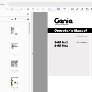 Genie S-60 TRAX S-65 TRAX Operator's Manual T107110 - PDF