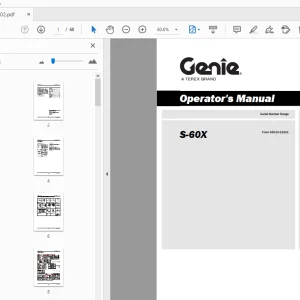 Genie S-60X Operator Manual T107102 - PDF Download