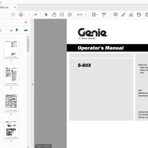 Genie S-80X Operation Manual 1267884 - PDF Download